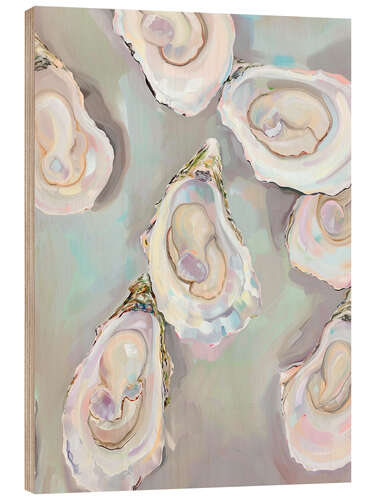 Obraz na drewnie Pastel Oysters