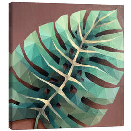 Tableau sur toile Monstera leaf - Maria Tuzhilkina