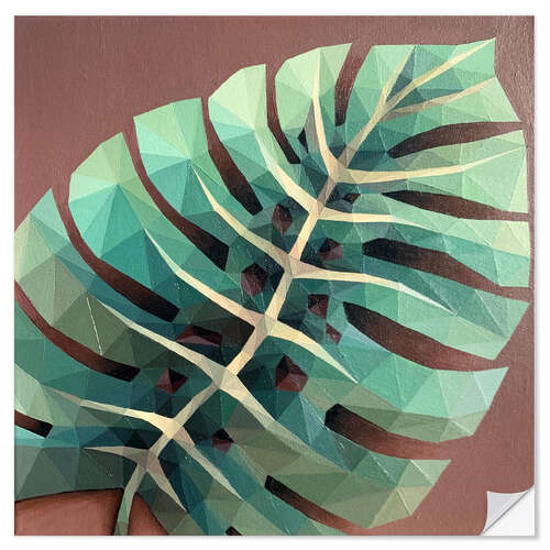 Vinilo para la pared Monstera leaf