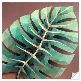 Naklejka na ścianę Monstera leaf