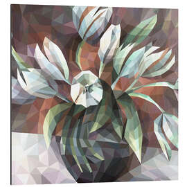 Aluminium print Tulips in a vase - Maria Tuzhilkina