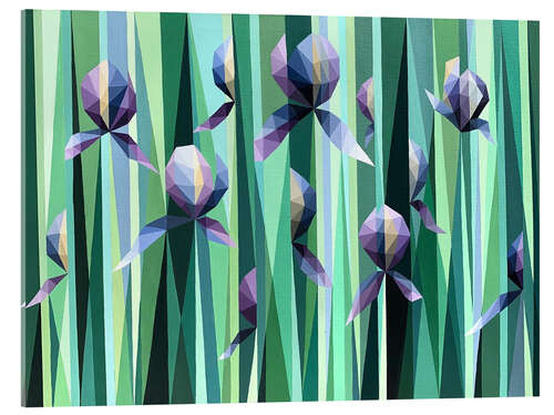 Quadro em acrílico Dance of Irises