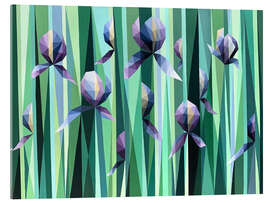 Acrylic print Dance of Irises