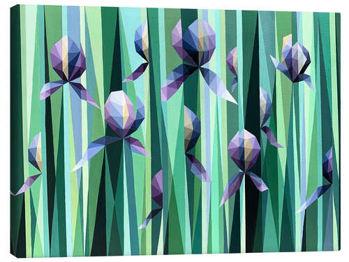 Leinwandbild Dance of Irises