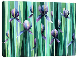 Canvas print Dance of Irises