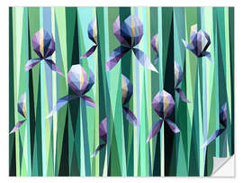 Wall sticker Dance of Irises