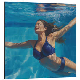 Alubild Unterwasserschwimmerin - Felipe Hora