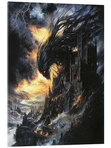 Quadro em acrílico Black Creature