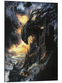 Aluminium print Black Creature