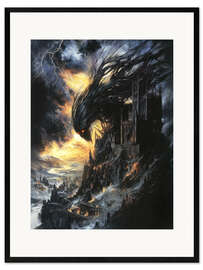 Gerahmter Kunstdruck Black Creature