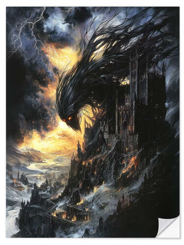 Sticker mural Black Creature