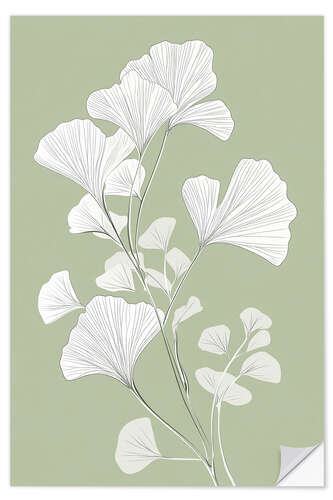 Självhäftande poster Ginkgo