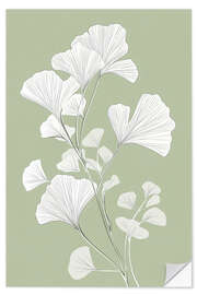 Självhäftande poster Ginkgo