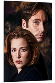 Tableau en aluminium X Files