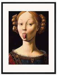 Gerahmter Kunstdruck Insolent lady