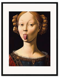 Gerahmter Kunstdruck Insolent lady