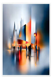 Veggbilde City life - Peter Roder
