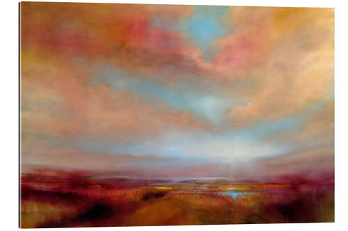 Galleritryck Heathland in the evening light