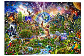 Hartschaumbild Neue Erde - Die Neuschöpfung