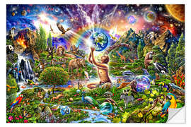 Wandsticker Neue Erde - Die Neuschöpfung