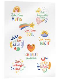 Akrylglastavla Affirmations for Children