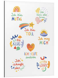 Alubild Affirmationen für Kinder