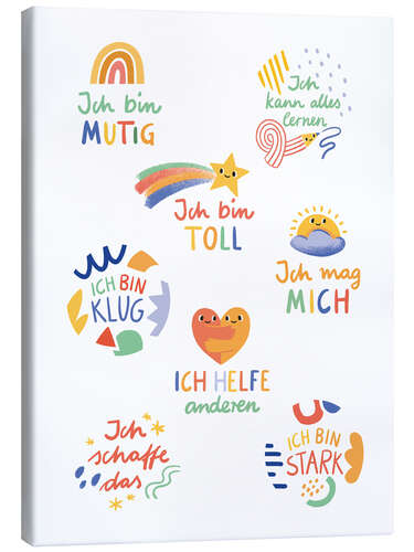 Canvas print Affirmations for Children