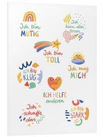 Quadro em PVC Affirmations for Children - Sandy Lohß