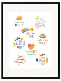 Impression artistique encadrée Affirmations for Children - Sandy Lohß
