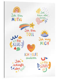 Stampa su plexi-alluminio Affirmations for Children