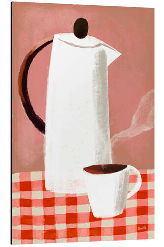 Tableau en aluminium Italian Morning Coffee