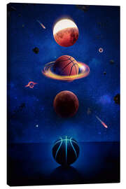 Canvas print The universe of Planet Basketball - Gen Z