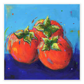 Wall print Persimmons - Dawn Underwood