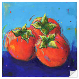 Sticker mural Persimmons - Dawn Underwood