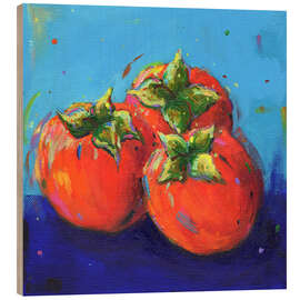 Obraz na drewnie Persimmons - Dawn Underwood