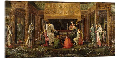 Acrylic print The last sleep of Arthur in Avalon