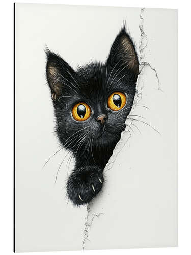 Aluminium print Cute kitten