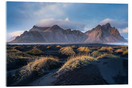 Acrylglasbild Vestrahorn Berge in Island - Andreas Wonisch