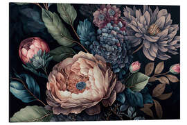 Aluminium print Vintage Watercolour Florals - Andrea Haase