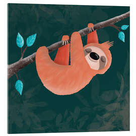Obraz na szkle akrylowym Little sloth relaxing - WACHtraum