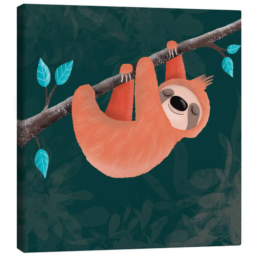 Lienzo Little sloth relaxing