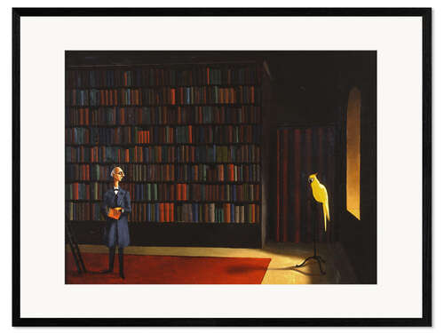 Impression artistique encadrée Library, 1926