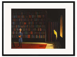 Impression artistique encadrée Library, 1926 - Franz Sedlacek