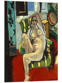 Tableau en aluminium Nu assis au tambourin, 1926 - Henri Matisse