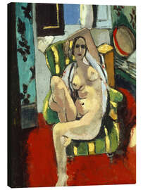 Canvas print Seated Nude with Tambourine, 1926 - Henri Matisse