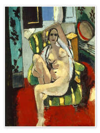 Obraz Seated Nude with Tambourine, 1926 - Henri Matisse