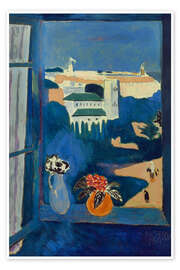 Poster Paysage vu d’une fenêtre en Tanger, 1912 - Henri Matisse