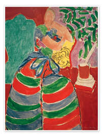 Obraz The Striped Dress, 1938 - Henri Matisse
