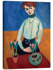 Obraz na płótnie Young Woman with Tulip, 1948 - Henri Matisse