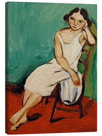 Leinwandbild Sitzendes Mädchen, 1909